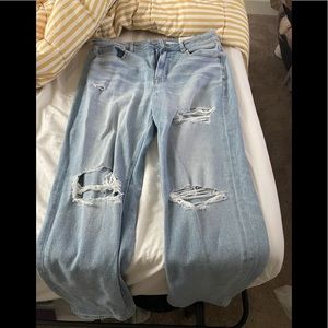 AE mom jean with stretch